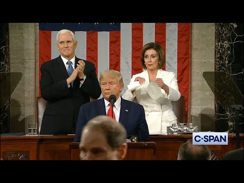 Easy Peasy Coup Nasty Pelosi Tears Up Trump's State of the Union Speech