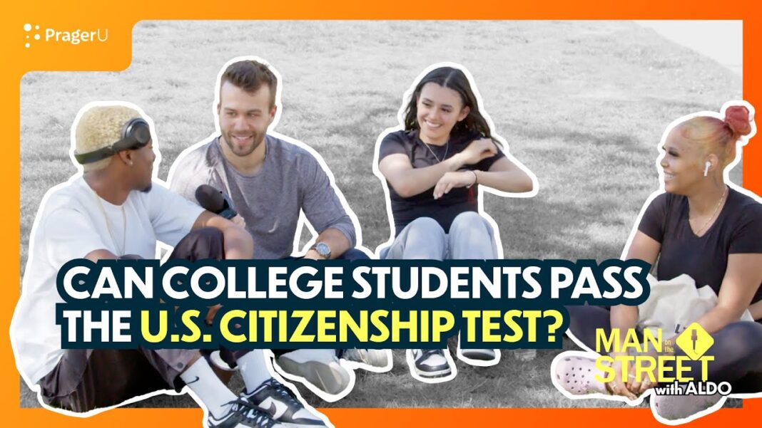 A promise fulfilled Can college students pass the u.s. citizenship test? | man on the street