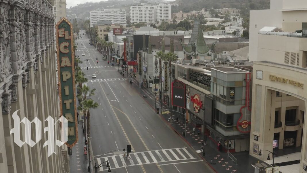 2023 Rearview Awards Empty Cities: Drone footage of Los Angeles as coronavirus shuts down the city