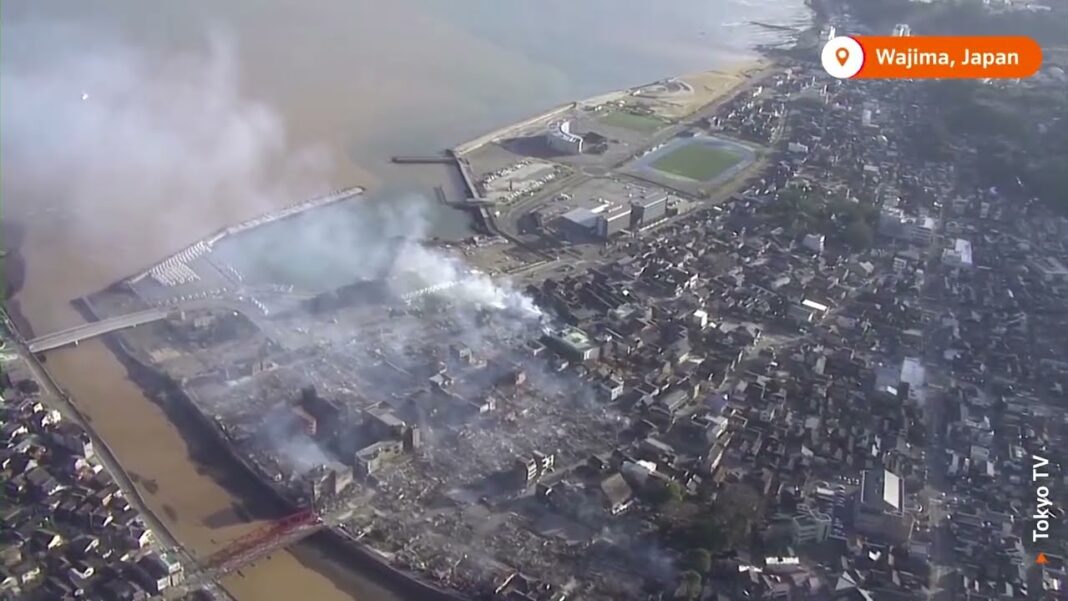 Taxing tremors Drone footage reveals quake damage in Japan | REUTERS
