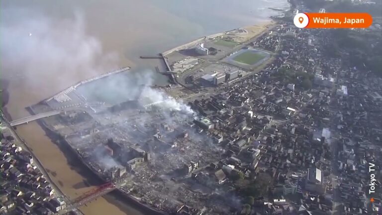 Drone footage reveals quake damage in Japan | REUTERS