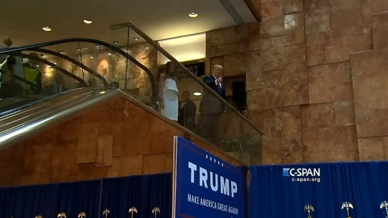 Trump Rides Down Escalator to 'Make our Country Great Again'