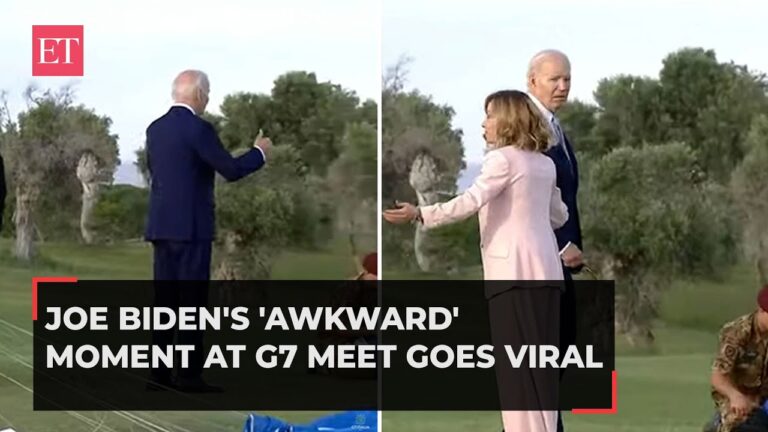 Joe Biden's 'awkward' moment at G7 summit goes viral | Watch video