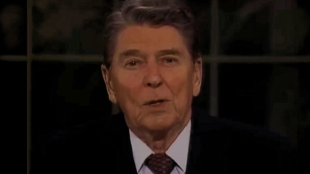 Corruption irruption President Ronald Reagan: The Shining City Up On A Hill