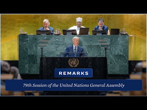 President Biden Delivers Remarks Before the 79th Session of the United Nations General Assembly