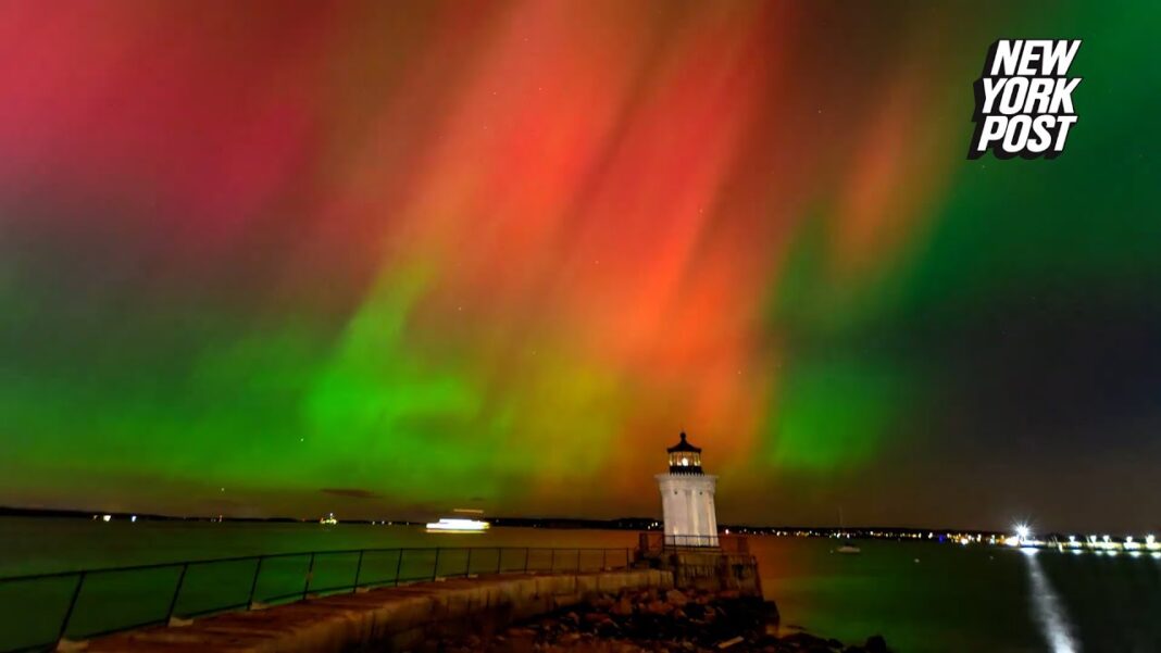 Supernatural signage WATCH: Northern lights make extremely rare appearance over New England on October 10, 2024