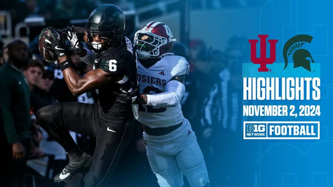 Any given Saturday Indiana at Michigan State | HIGHLIGHTS | Big Ten Football | 11/2/24