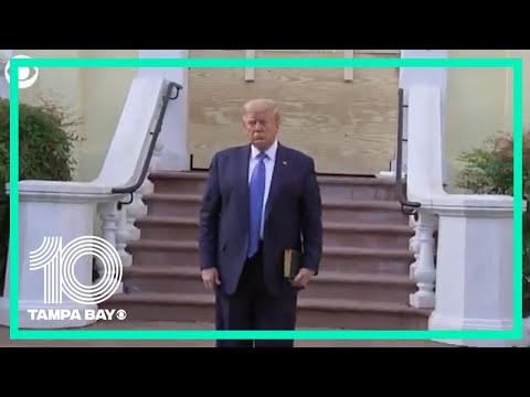 Media Perpetuates Fraud at the Root of “Black Lives Matter” Plaza President Trump walks to St. John's Church to see damage