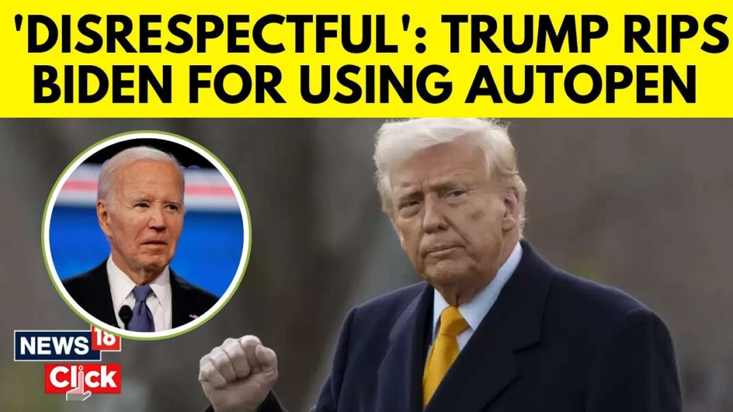 Biden’s Autopen Was A Mighty Big Sword Trump Latest News | Donald Trump Restricts Use Of Autopen Amid Joe Biden's Signature Row | N18G