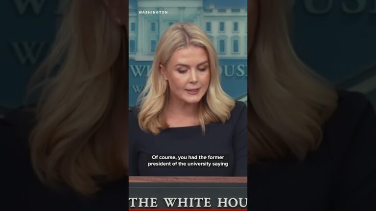 Press Secretary Leavitt answers questions regarding The White House's funding dispute with Harvard