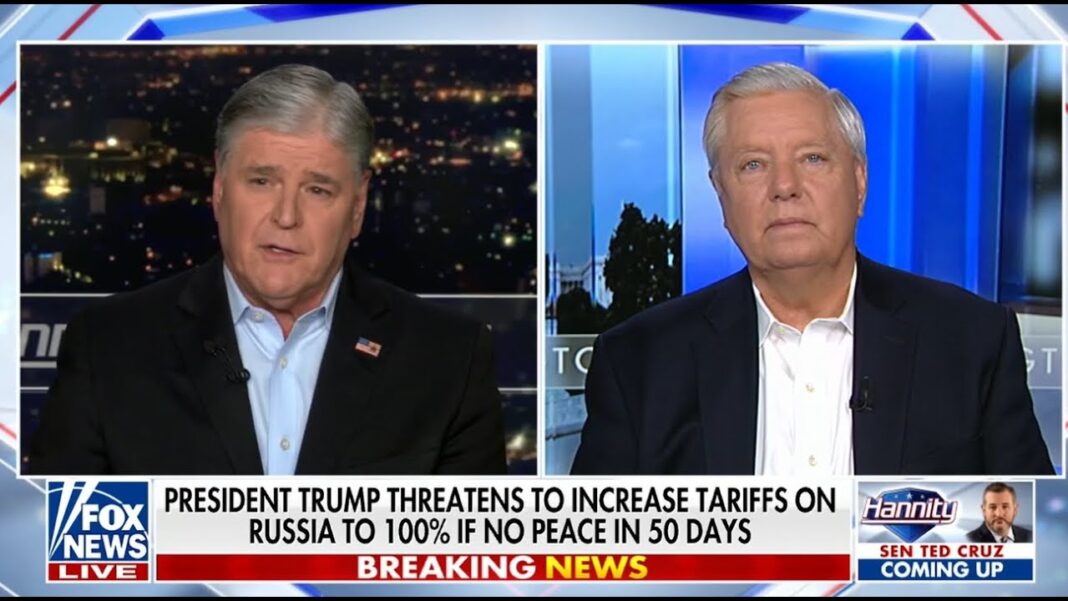 Here’s How Lindsey Graham Manipulated Trump Against Putin Graham Joins Sean Hannity to React to President Trump's Bold Announcement on Russia