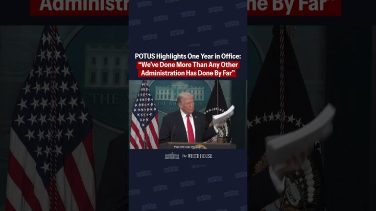 President Trump Highlights First Year in Office 🇺🇸
