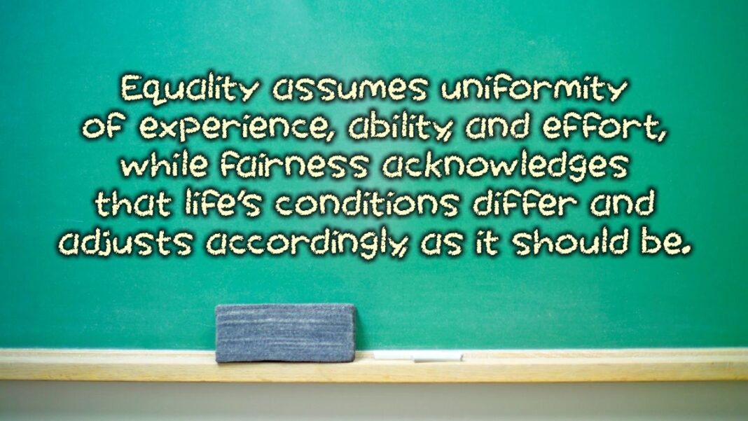 Equality vs Fairness