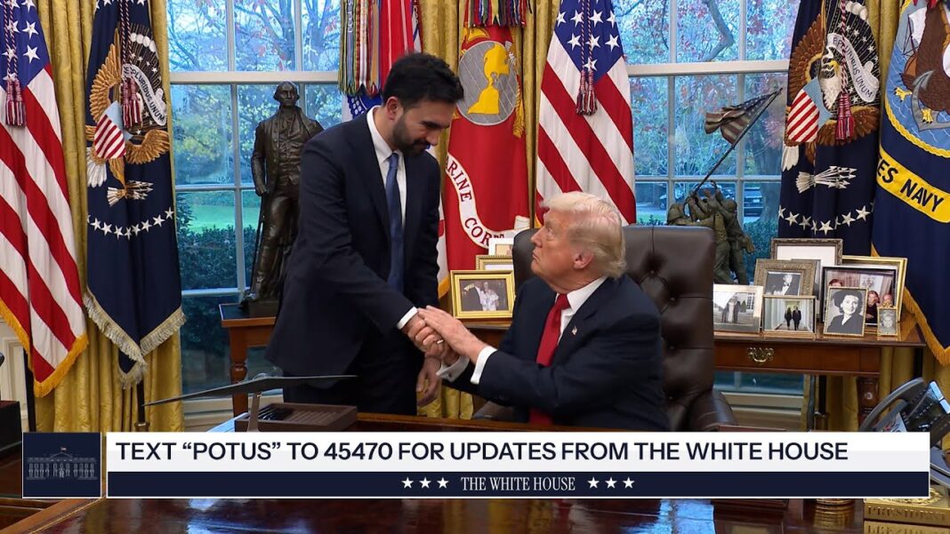 The Quintessential American Pragmatist President Trump Meets with Zohran Mamdani, Mayor-Elect, New York City