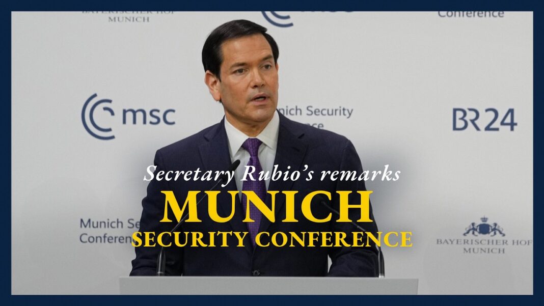 Rubio’s Munich Speech Detailed Trump 2.0’s Envisaged New World Order Secretary Rubio delivers remarks to the Munich Security Conference