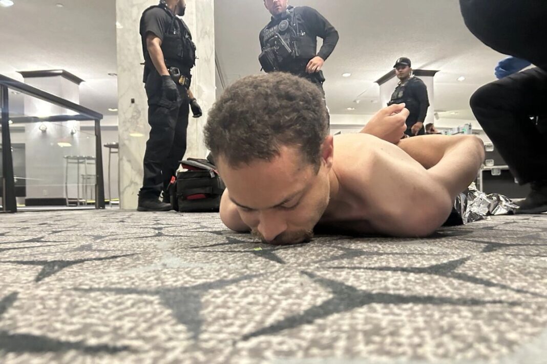 Not Again! Lax Security Places Trump In Grave Danger The detained suspect, who allegedly fired several shots including one that hit a Secret Service agent, during the White House Correspondent’s Dinner in Washington on April 25, 2026.