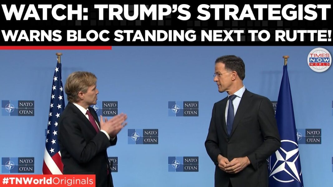 The US Demanded That The Europeans Accelerate Their Transition To “NATO 3.0” “NO MORE DEPENDENCY”: Trump’s Strategist Drops NATO 3.0 Bombshell Beside Rutte | World News