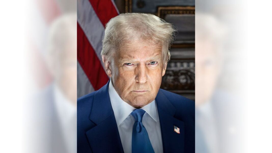 Eight Years Later, The Trump Honeymoon Arrives President Donald Trump Official Portrait