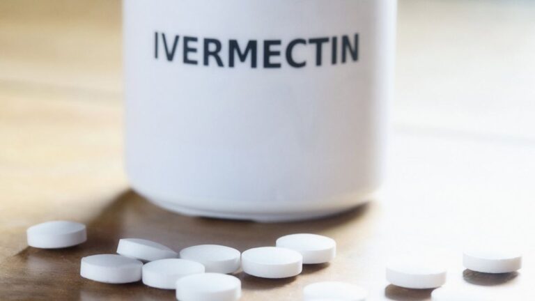 Ivermectin Bottle with Pills