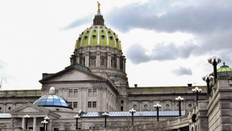 Pennsylvania’s Capitol building in Harrisburg, Pa., in January 2023