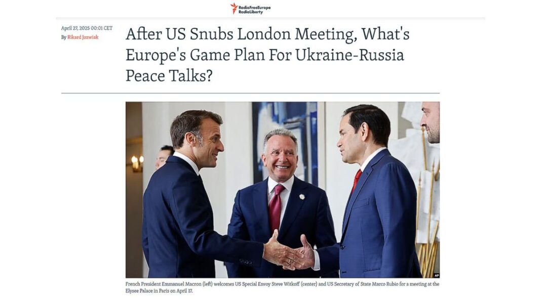 After US Snubs London Meeting, What's Europe's Game Plan For Ukraine-Russia Peace Talks?