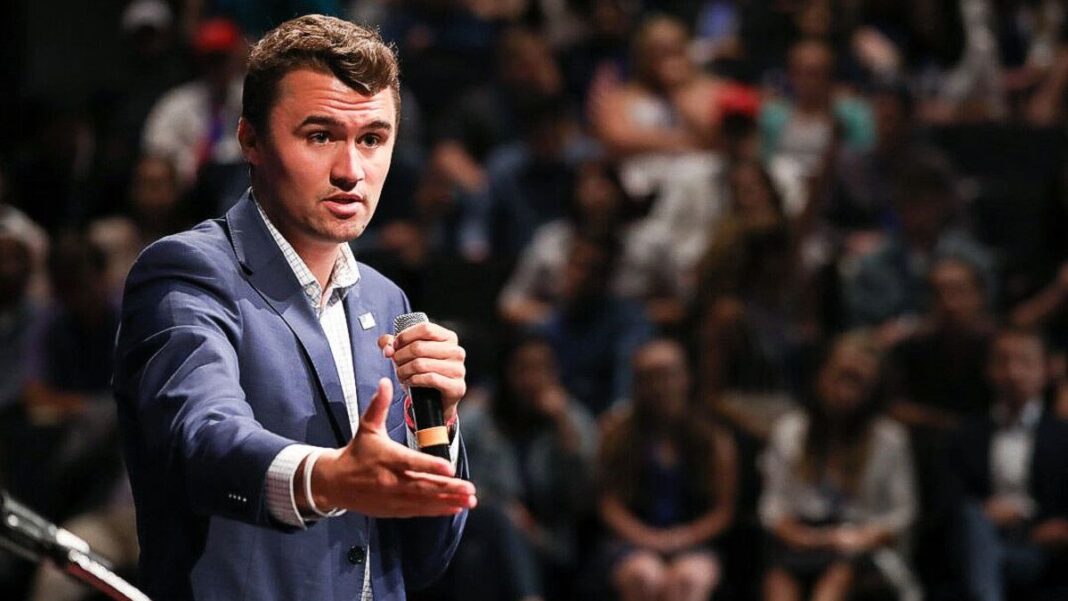 Charlie Kirk speaks at the High School Leadership Summit on July 26, 2018