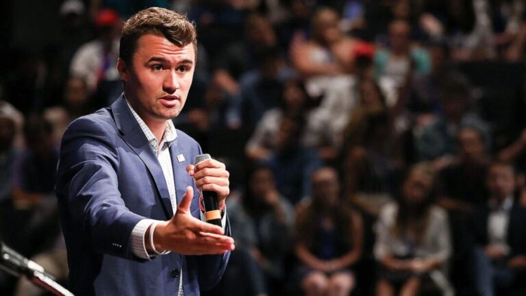 Charlie Kirk speaks at the High School Leadership Summit on July 26, 2018