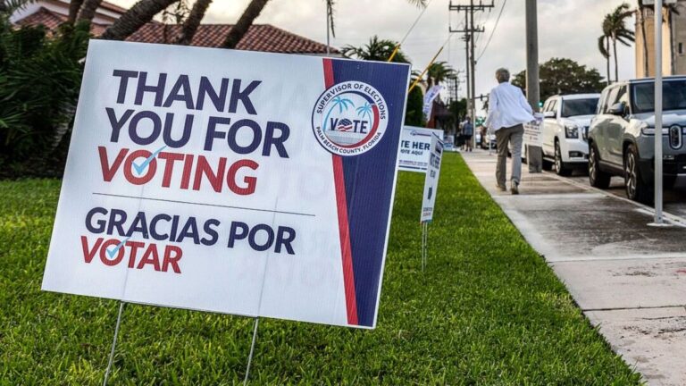 Voters take to the polls in Palm Beach, Fla., on Nov. 5, 2024