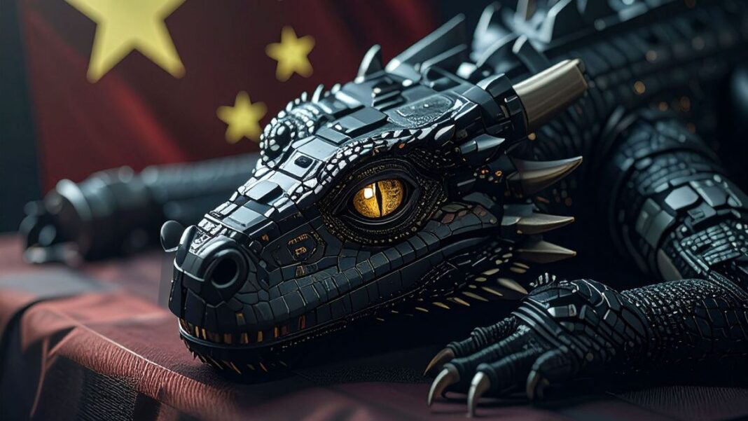 New Form of Strategic Opportunism From China Mechanical Dragon on Chinese Flag