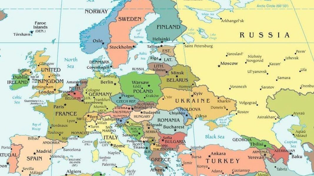 Map of Europe