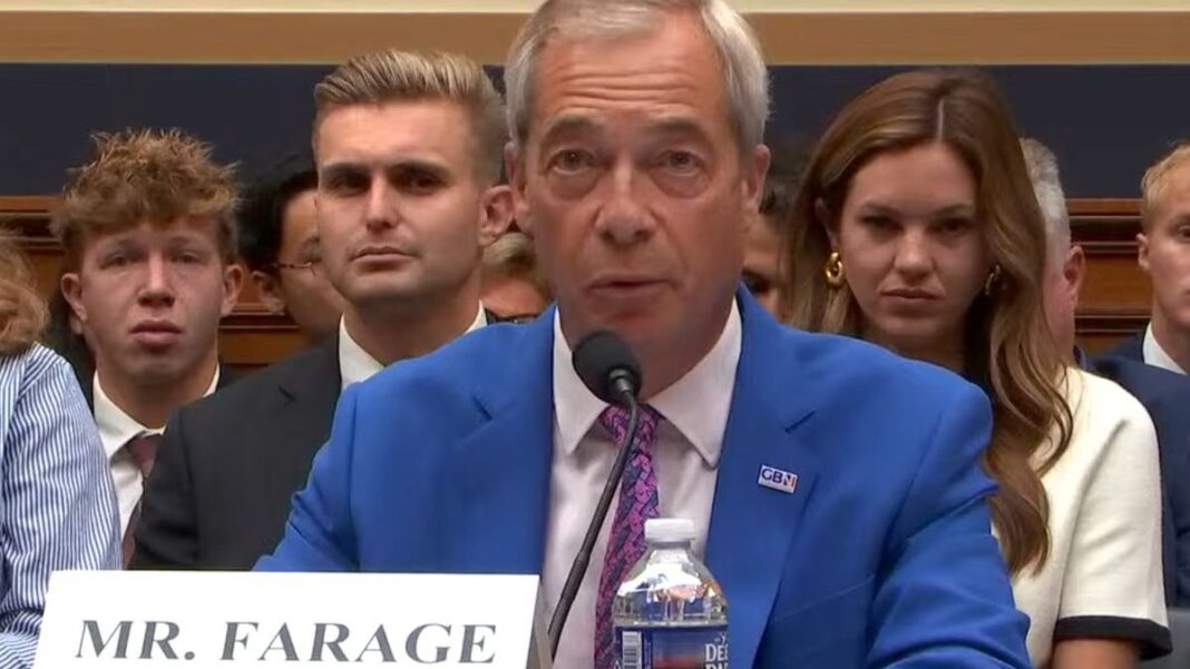Farage Testifies During Europe’s Threat to American Speech and Innovation Hearing
