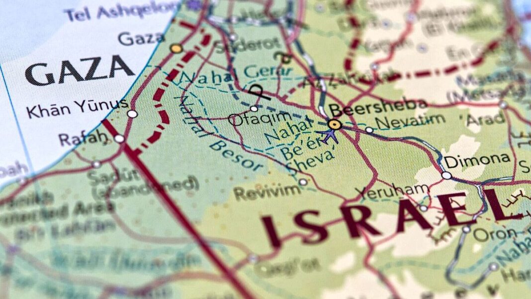 Why Recognizing a Palestinian State Now Undermines U.S. Interests Map of Israel and Gaza