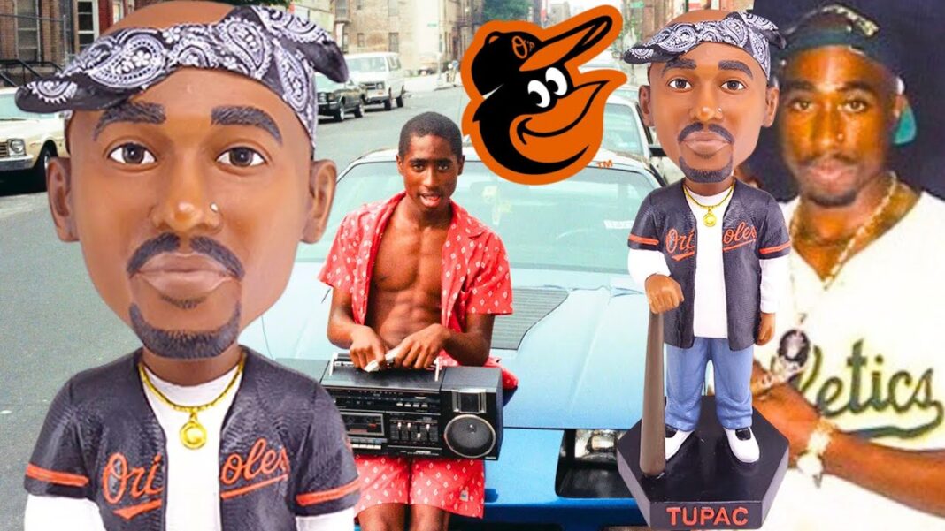 A bobblehead too far Tupac Shakur gets love from Baltimore Orioles with bobblehead giveaway vs Athletics