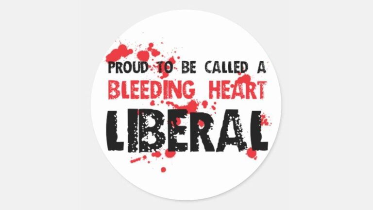 Proud Bleeding Heart Liberal Sticker