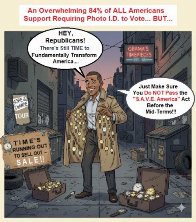 An overwhelming 84% of ALL Americans support requiring ID to vote...BUT...