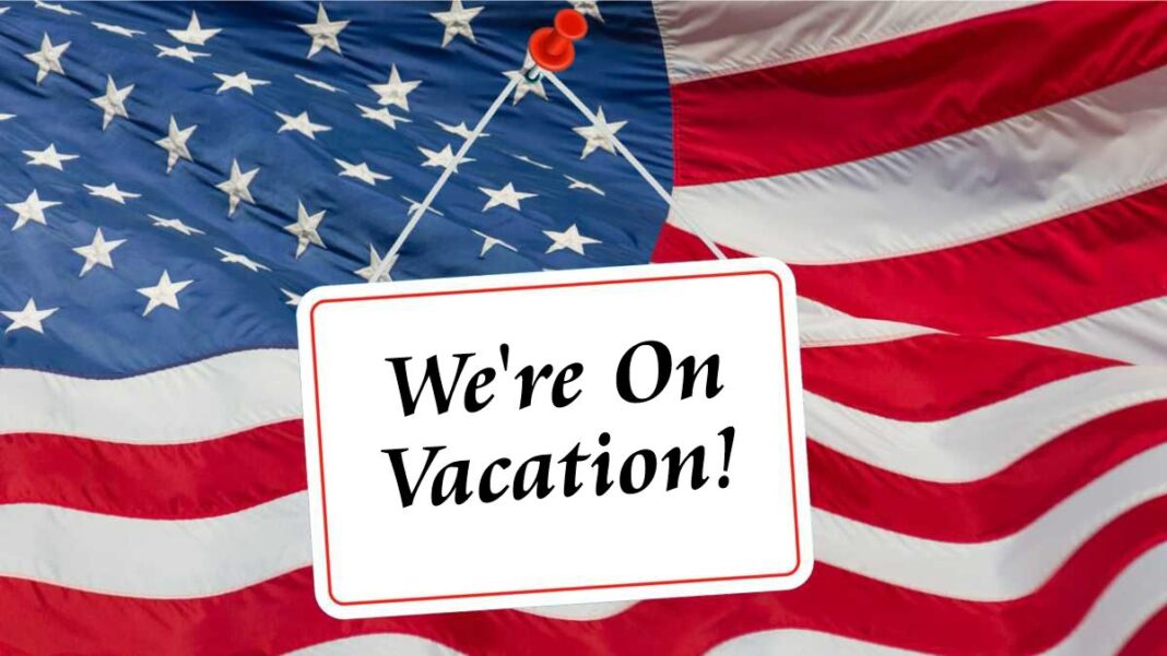 We're on Vacation